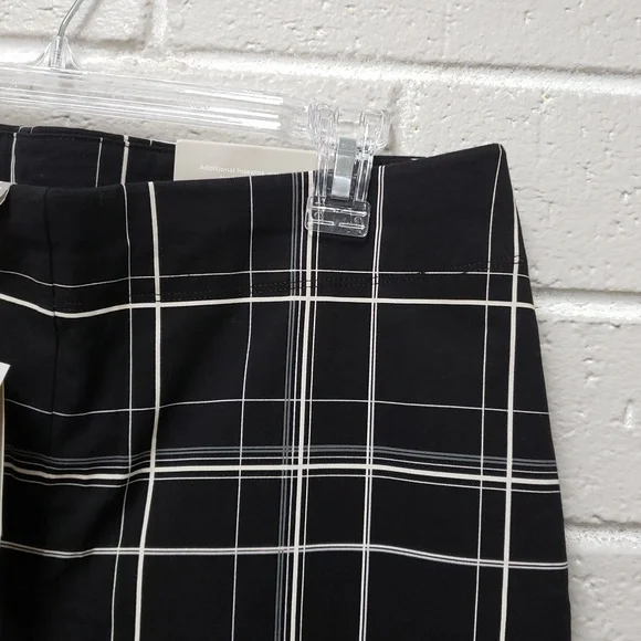 Chicos Black and White Checkered Womens Pants - Picture 3 of 7